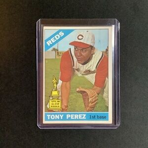 1966 Topps Baseball #72 Tony Perez RC Rookie Card HOF / Cincinnati Reds